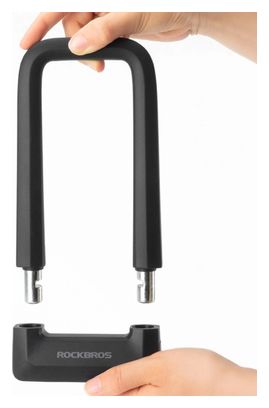 Antivol U pour vélo Rockbros RKS626 - noir