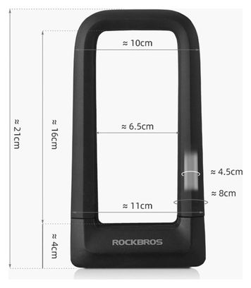 Antivol U pour vélo Rockbros RKS626 - noir