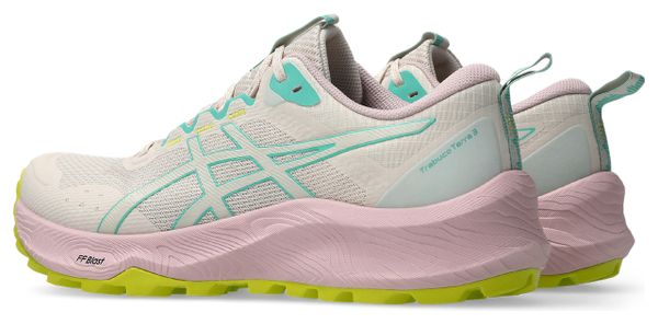 Chaussures Trail Asics Gel-Trabuco Terra 3 Beige/Rose/Vert Femme