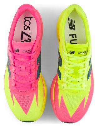 Zapatillas de running New Balance FuelCell SuperComp Elite v5 TCS London Marathon Rosa/Amarillo Hombre
