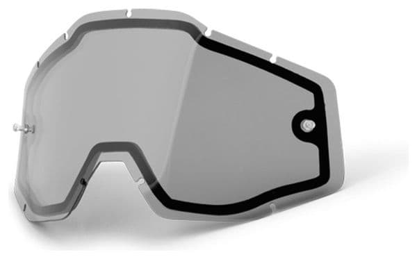 100% RACECRAFT, ACCURI and STRATA Anti-fog Double Lens Gray Non-Vented