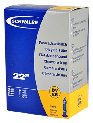 Chambre air vtt 22x1.50/2.10 Schwalbe dv8b (valve hollandaise)