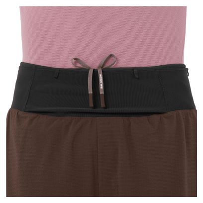 Pantalones cortos 2 en 1 Salomon Sense Aero Trail 5in Marrón Hombre