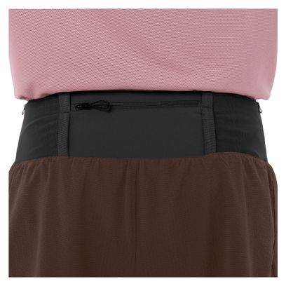 Pantalones cortos 2 en 1 Salomon Sense Aero Trail 5in Marrón Hombre