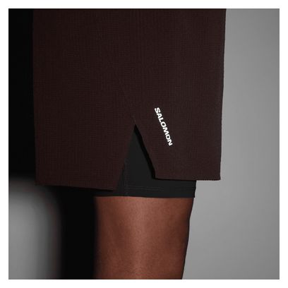 Pantalones cortos 2 en 1 Salomon Sense Aero Trail 5in Marrón Hombre