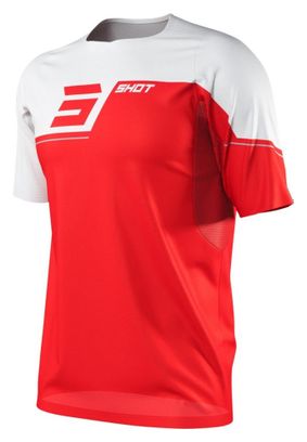 Maillot Manches Courtes Shot Revolt Rouge