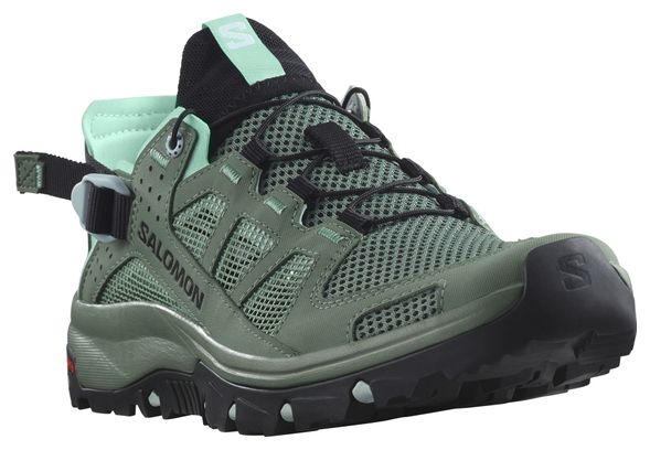 Chaussures Amphibies Salomon Techamphibian 5 Vert Femme