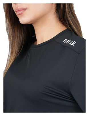 T-shirt Manches Longues Vertical Mountain Alpine Noir