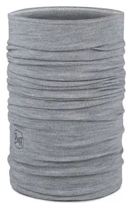 Buff Midweight Merino Neck Warmer in Gray Melange 