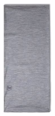Buff Midweight Merino Neck Warmer in Gray Melange 