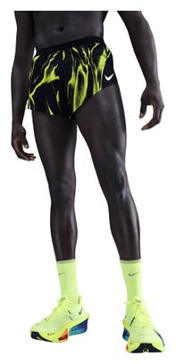 Pantaloncini corti spezzati Nike AeroSwift 2in nero/giallo da uomo
