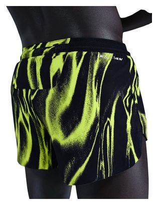 Pantaloncini corti spezzati Nike AeroSwift 2in nero/giallo da uomo