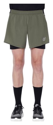 Pantalón corto 2 en 1 Circle Legend caqui, hombre