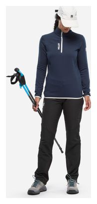 Polaire Millet Seneca 1/2 Zip Bleu Femme