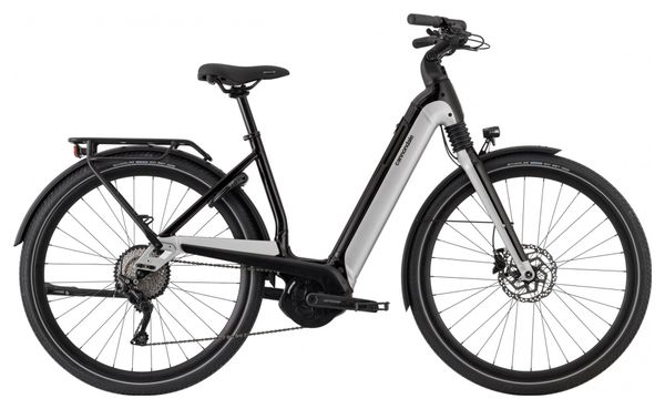 Cannondale Mavaro Neo 5+ Bicicletta elettrica da città Shimano Deore 10S 625 Wh 700 mm Cashmere Bianco Nero