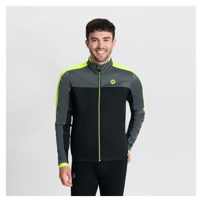 Veste Velo Hiver Rogelli Freeze - Homme - Noir/Gris/Fluor