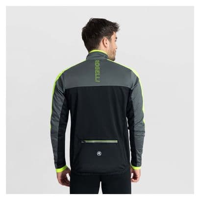 Veste Velo Hiver Rogelli Freeze - Homme - Noir/Gris/Fluor