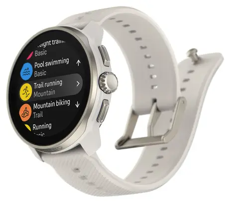 Montre GPS Suunto Race S Powder Gray - Blanc