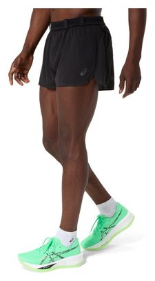 Asics Metarun Split Shorts Schwarz Herren