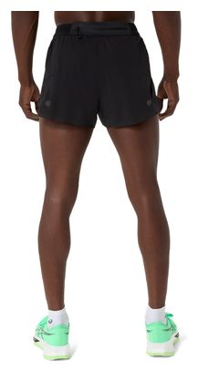 Asics Metarun Split Shorts Schwarz Herren