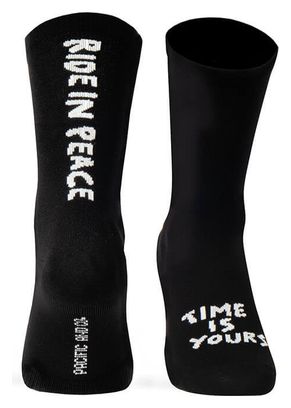 Chaussettes Pacific and Co Ride in Peace Noir