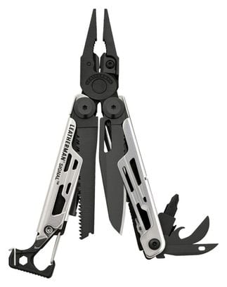 Leatherman outil multifonction Signal  Noir et Argent  19-pièce avec fourreau -Noir