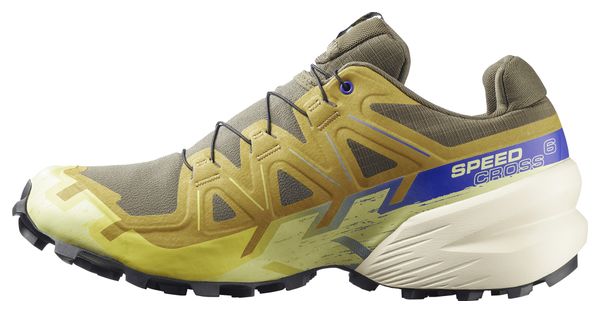 Zapatillas de trail Salomon Speedcross 6 GTX Caqui/Azul Hombre
