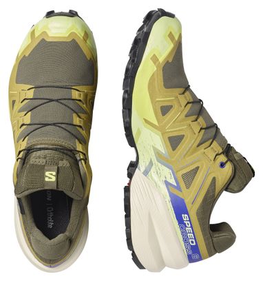 Zapatillas de trail Salomon Speedcross 6 GTX Caqui/Azul Hombre