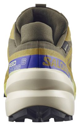 Zapatillas de trail Salomon Speedcross 6 GTX Caqui/Azul Hombre