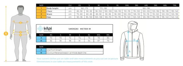 Veste imperméable homme Kilpi METRIX-M