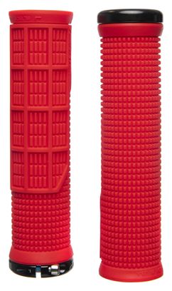 Paire de Grips Lizard Skins Machine Single Lock-On Candy Red