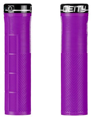 Paire de Grips Deity Knuckleduster 132 mm Violet