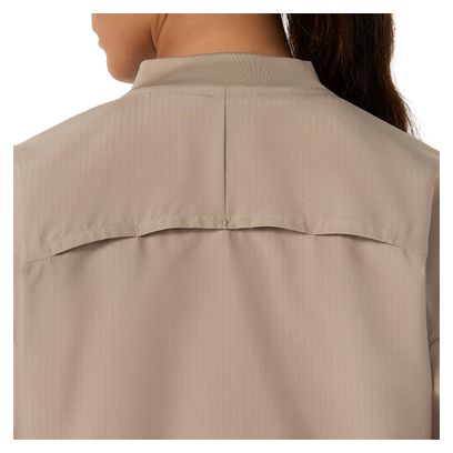 Asics Nagino Run Jacke, beige, für Damen