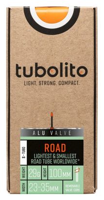 Lichtgewicht binnenband Tubolito S-Tubo Road 700 mm Presta 100 mm (aluminium ventiel)