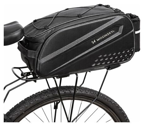 Fahrradtasche hinten ausziehbar 14 L schwarz WOZINSKY