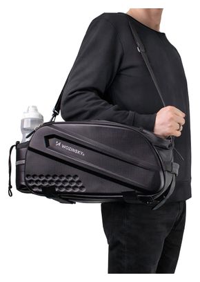 Fahrradtasche hinten ausziehbar 14 L schwarz WOZINSKY