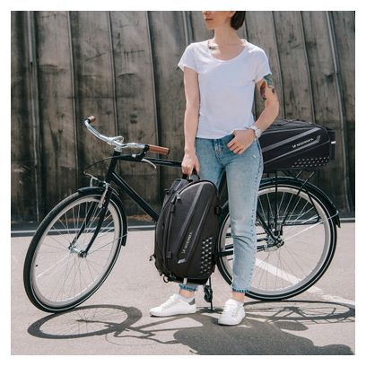 Fahrradtasche hinten ausziehbar 14 L schwarz WOZINSKY