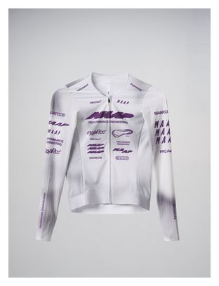Maap Pro Aero Langarm-Trikot für Herren, grau/violett