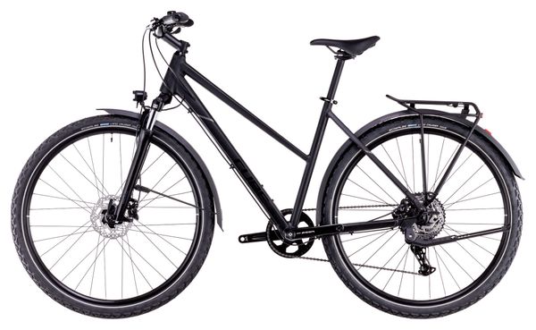 Cube Nature One Allroad Trapezio Bicicletta ibrida Shimano Essa 8S 700 mm Nero 2025