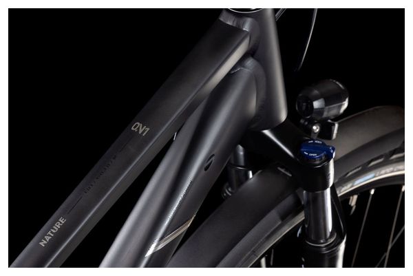 Cube Nature One Allroad Trapezio Bicicletta ibrida Shimano Essa 8S 700 mm Nero 2025