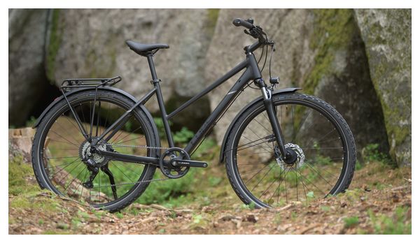 Cube Nature One Allroad Trapezio Bicicletta ibrida Shimano Essa 8S 700 mm Nero 2025