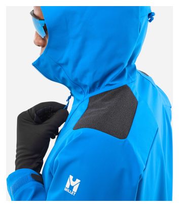 Heren Jas Millet Kamet Shield Softshell Blauw