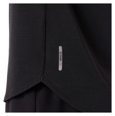 Camiseta de manga corta Asics Road negra para mujer