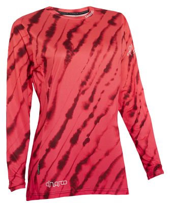 Maillot Manches Longues Femme Dharco Race Val Di Sole Rose/Orange