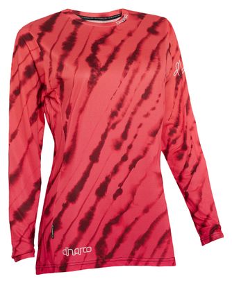 Langarmtrikot Damen Dharco Race Val Di Sole Rosa/Orange