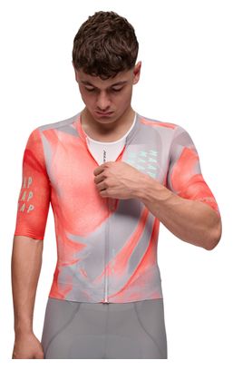 Maap Privateer Torbjorn Roed Pro Air 3.0 Short-Sleeve Jersey, Gray/Orange, Men's