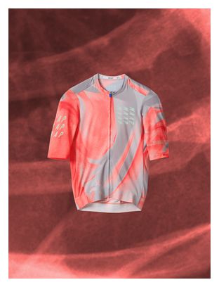 Maap Privateer Torbjorn Roed Pro Air 3.0 Short-Sleeve Jersey, Gray/Orange, Men's