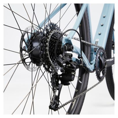 Van Rysel E-Grvl AF HD Bicicleta Eléctrica de Gravel Sram Apex 11S 700mm Azul 2024