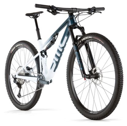 BMC Fourstroke Three Full Suspension MTB Shimano SLX 12S 29'' Dark Petrol Blue Sand White 2024