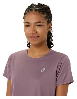 Maillot de manga corta Asics Core Run Malva para mujer